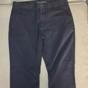 Old navy blue khaki pants